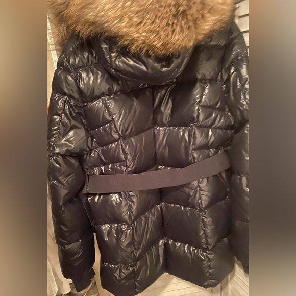 SAM. Black Down Filled feathers Puffer jacket with lots of Fabulous Details - Picture 5 of 9